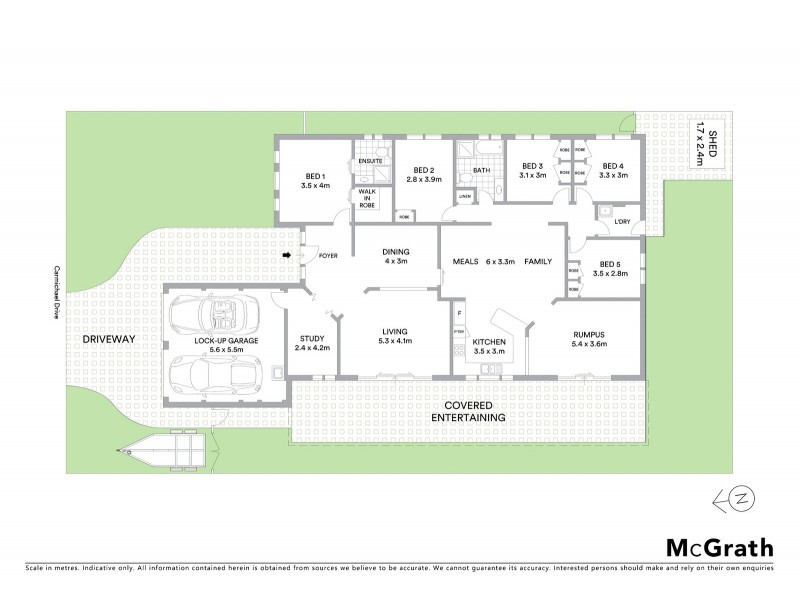 45 Carmichael Drive, West Hoxton NSW 2171 Floorplan