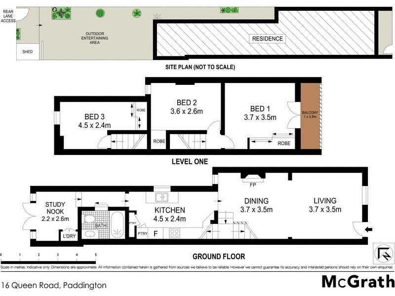 16 Queen Road, Paddington NSW 2021 Floorplan