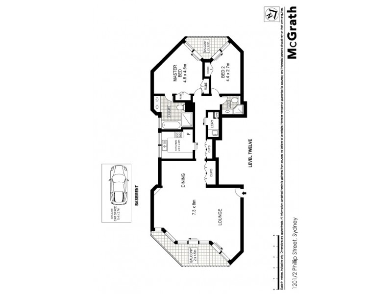 1201/2 Phillip Street, Sydney NSW 2000 Floorplan