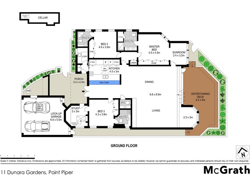 11 Dunara Gardens, Point Piper NSW 2027 Floorplan