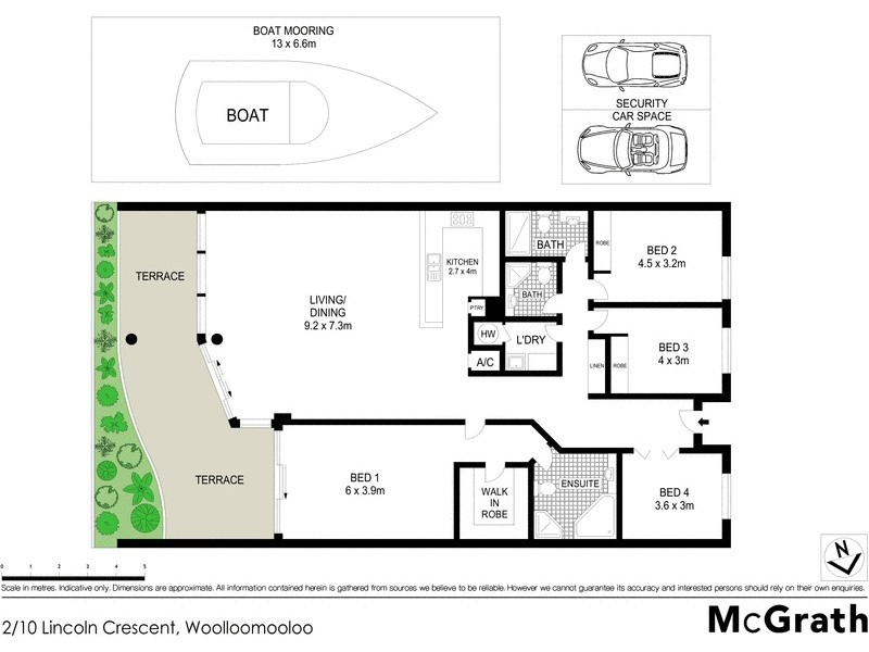 2/10 and Berth 2, Lincoln Crescent, Woolloomooloo NSW 2011 Floorplan