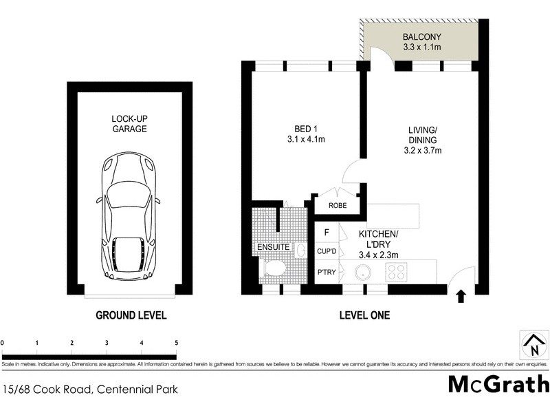 15/68 Cook Road, Centennial Park NSW 2021 Floorplan