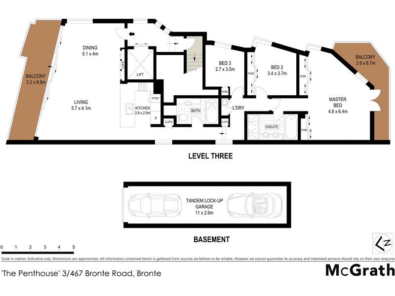Penthouse 3/467 Bronte Road, Bronte NSW 2024 Floorplan