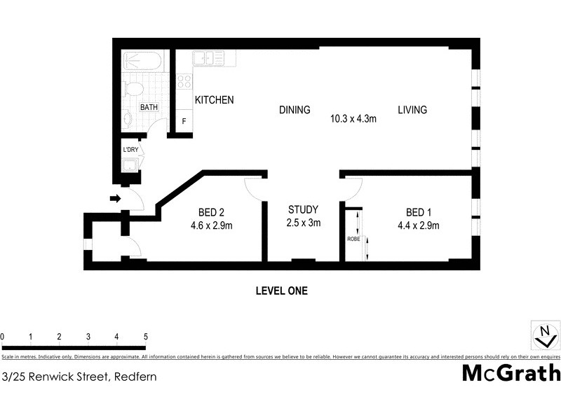 3/25 Renwick Street, Redfern NSW 2016 Floorplan