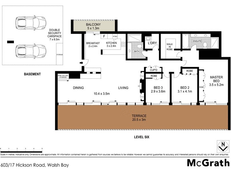603/17 Hickson Road, Walsh Bay NSW 2000 Floorplan