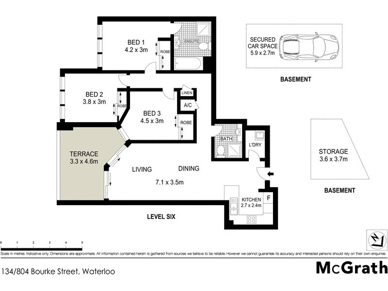 134/804 Bourke Street, Waterloo NSW 2017 Floorplan