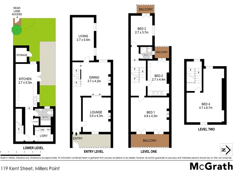 119 Kent Street, Millers Point NSW 2000 Floorplan