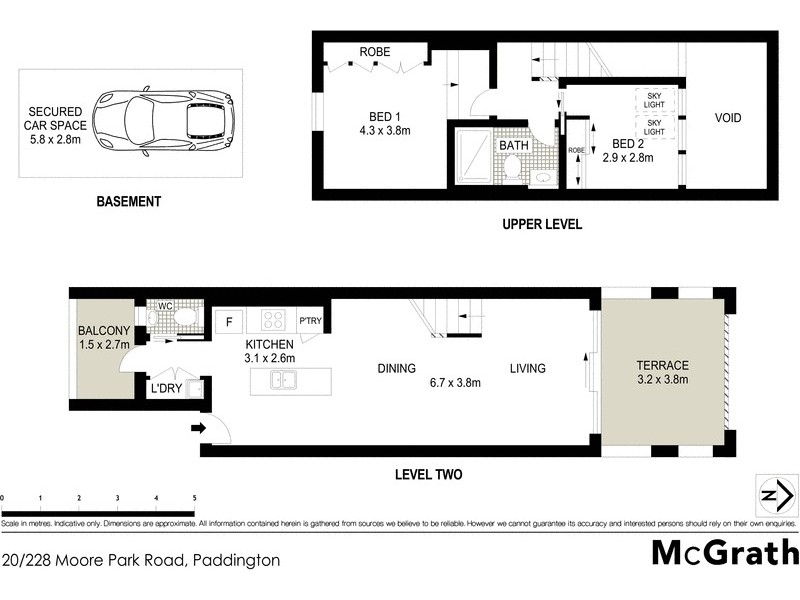 20/228 Moore Park Road, Paddington NSW 2021 Floorplan