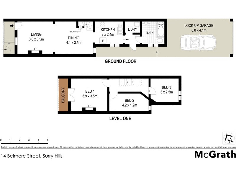 14 Belmore Street, Surry Hills NSW 2010 Floorplan
