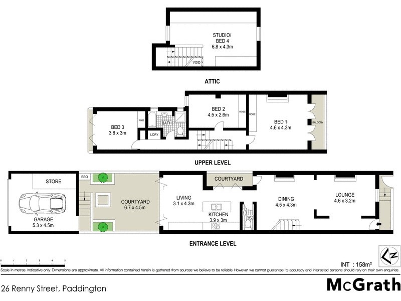 26 Renny Street, Paddington NSW 2021 Floorplan