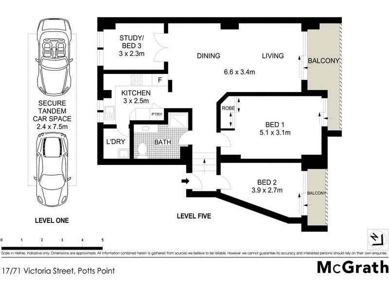 17/71 Victoria Street, Potts Point NSW 2011 Floorplan