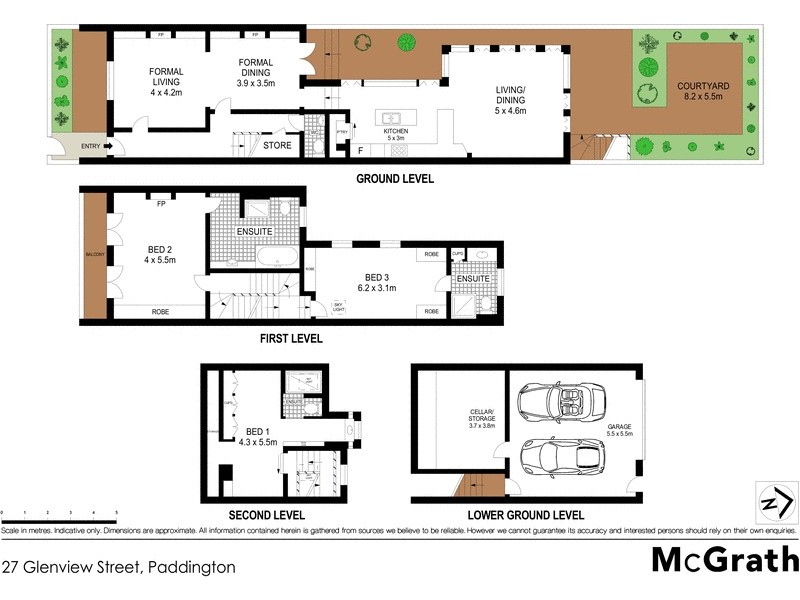 27 Glenview Street, Paddington NSW 2021 Floorplan