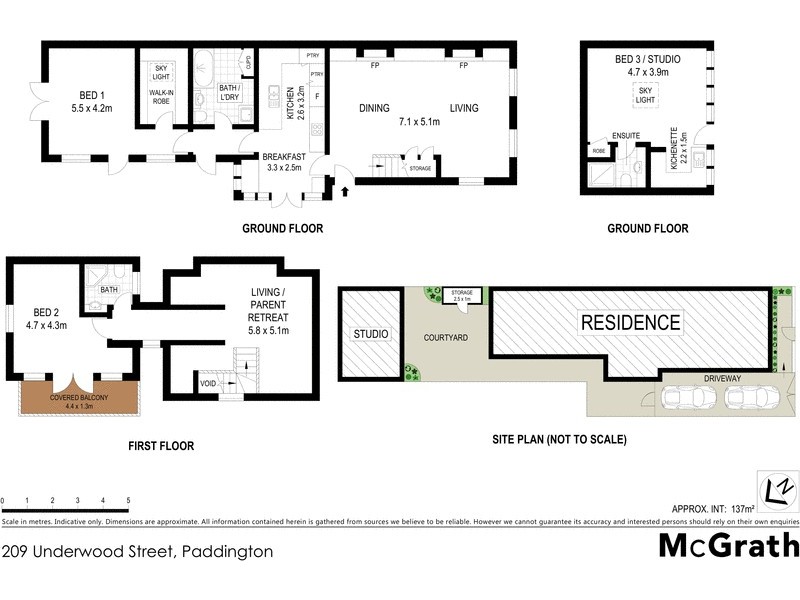 209 Underwood Street, Paddington NSW 2021 Floorplan
