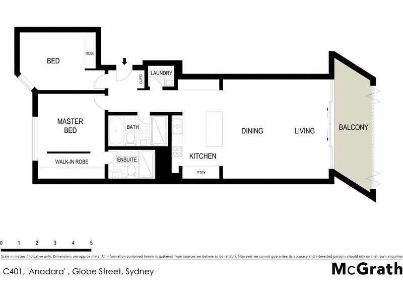 C401 ‘Anadara’ Globe Street, Sydney NSW 2000 Floorplan