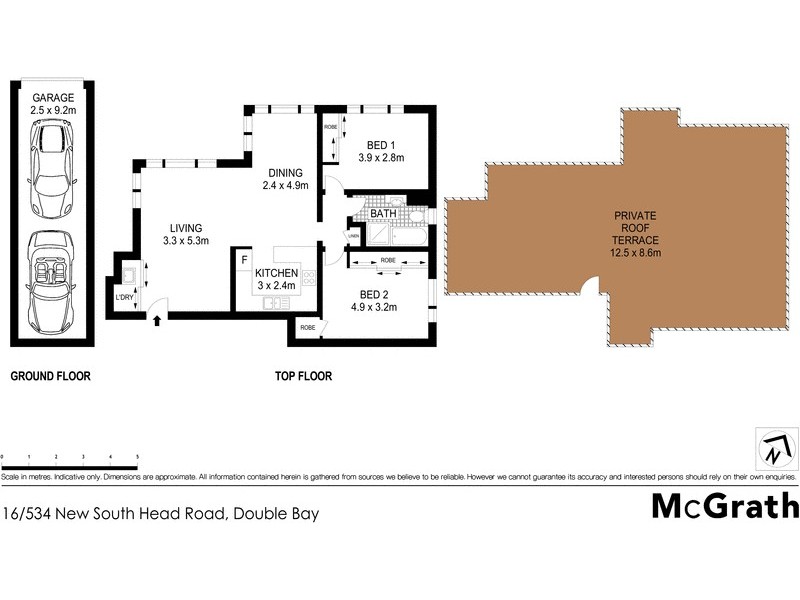 16/534 New South Head Road, Double Bay NSW 2028 Floorplan
