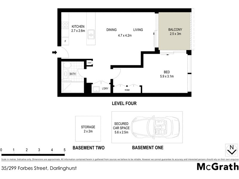 35/299 Forbes Street, Darlinghurst NSW 2010 Floorplan
