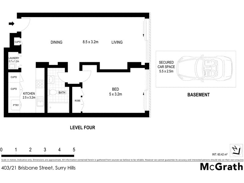 403/21 Brisbane Street, Surry Hills NSW 2010 Floorplan