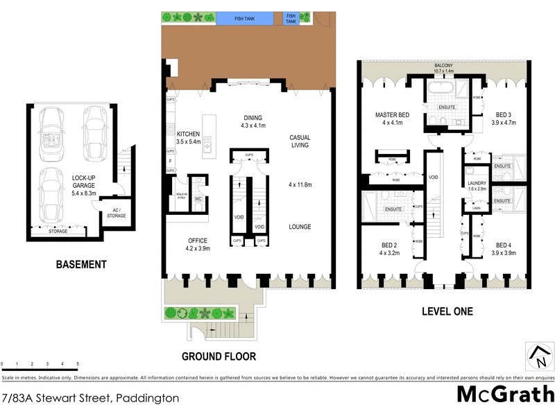 7/83A Stewart Street, Paddington NSW 2021 Floorplan