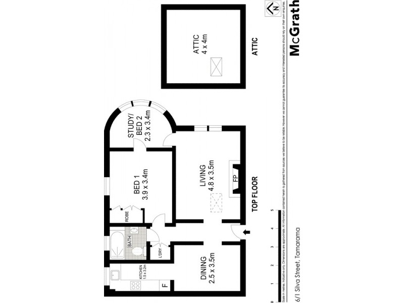 6/1 Silva Street, Tamarama NSW 2026 Floorplan