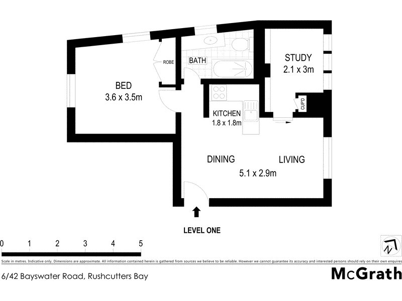 6/42 Bayswater Road, Rushcutters Bay NSW 2011 Floorplan