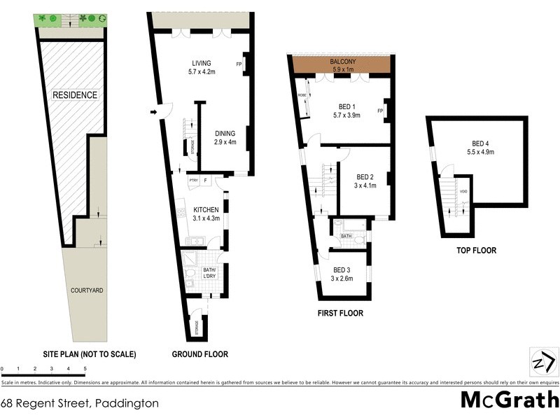 68 Regent Street, Paddington NSW 2021 Floorplan