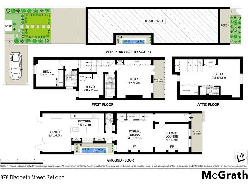 878 Elizabeth Street, Zetland NSW 2017 Floorplan