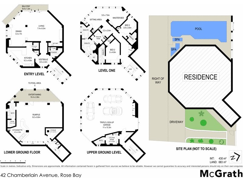 42 & 44 Chamberlain Avenue, Rose Bay NSW 2029 Floorplan