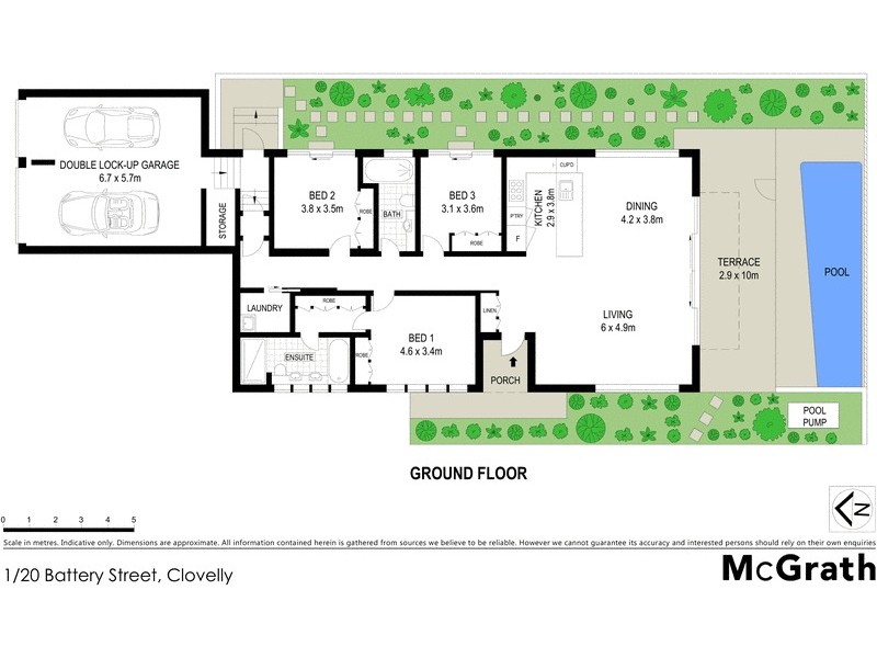 1/20 Battery Street, Clovelly NSW 2031 Floorplan