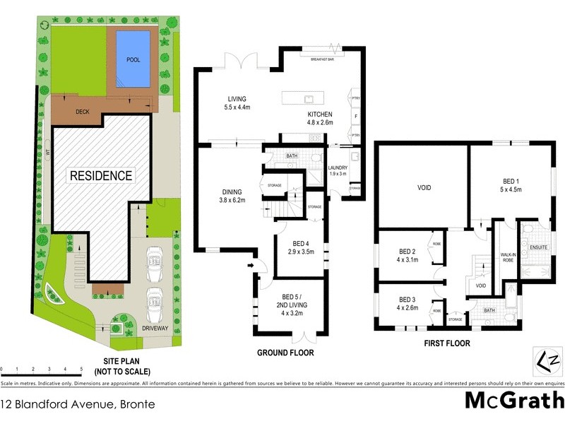 12 Blandford Avenue, Bronte NSW 2024 Floorplan
