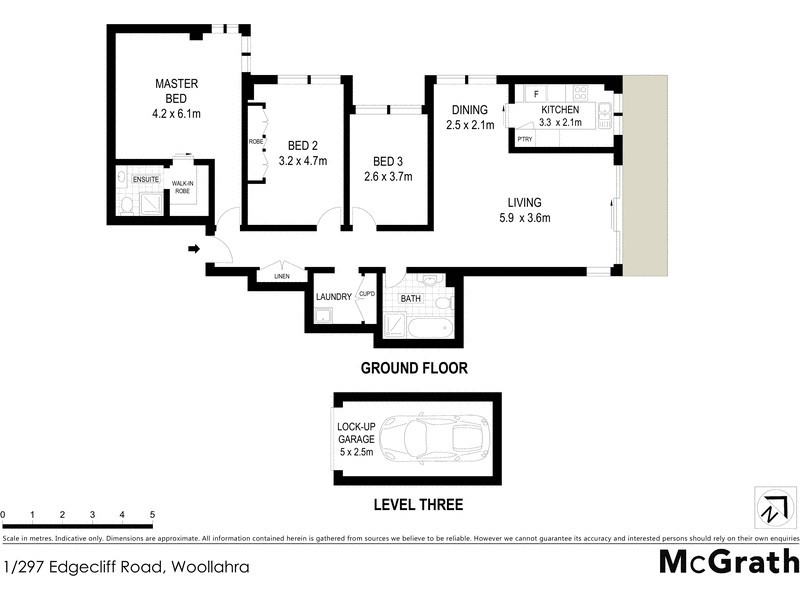1/297 Edgecliff Road, Woollahra NSW 2025 Floorplan