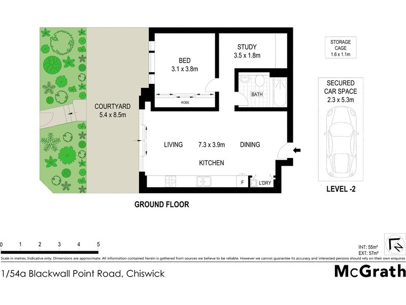 1/54A Blackwall Point Road, Chiswick NSW 2046 Floorplan