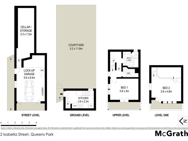 2 Isabella Street, Queens Park NSW 2022 Floorplan