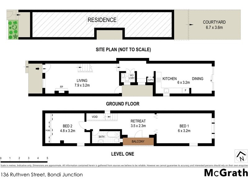136 Ruthven Street, Bondi Junction NSW 2022 Floorplan