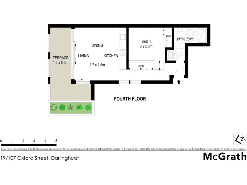 19/107 Oxford Street, Darlinghurst NSW 2010 Floorplan