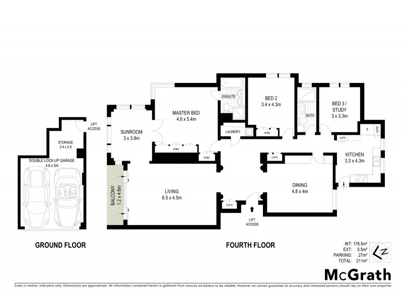 ‘Wentworth Towers’ 10/3 Wentworth Place, Point Piper NSW 2027 Floorplan