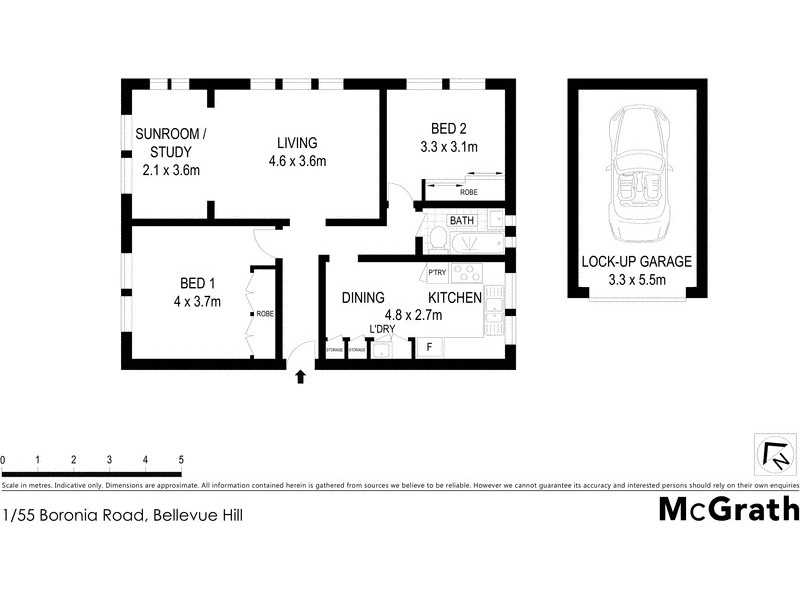 1/55 Boronia Road, Bellevue Hill NSW 2023 Floorplan