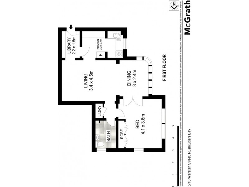 5/16 Waratah Street, Rushcutters Bay NSW 2011 Floorplan