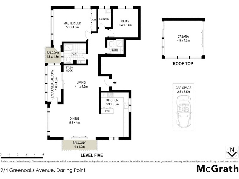 9/4 Greenoaks Avenue, Darling Point NSW 2027 Floorplan