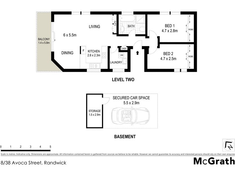 8/38 Avoca Street, Randwick NSW 2031 Floorplan