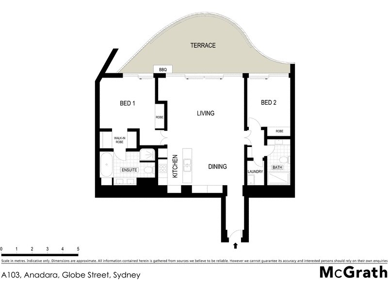 A103, Anadara, Globe Street, Sydney NSW 2000 Floorplan