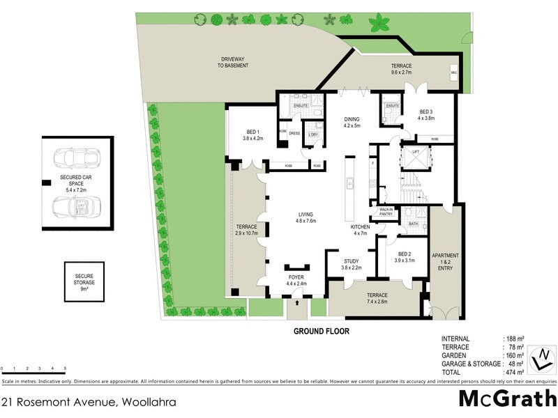 21 Rosemont Avenue, Woollahra NSW 2025 Floorplan
