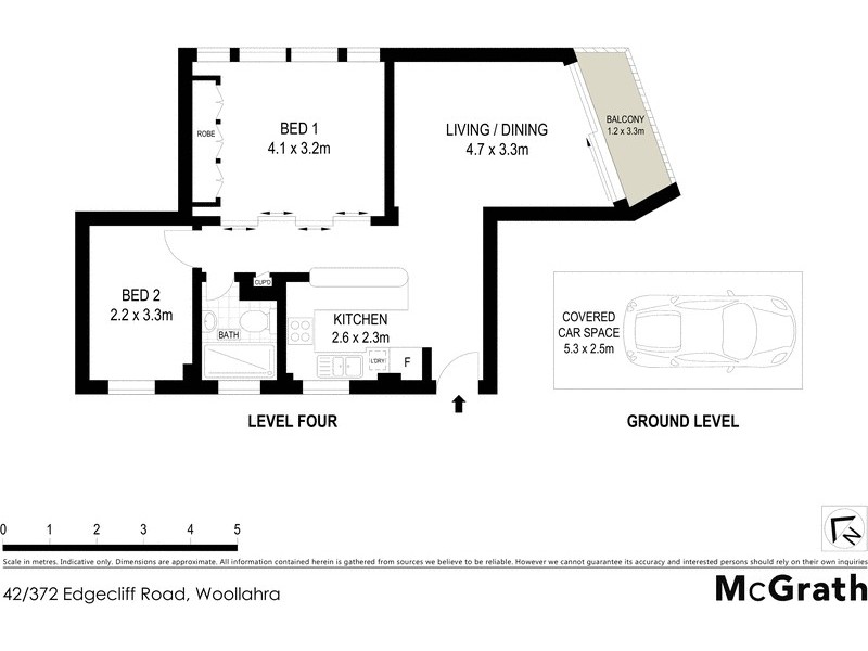 42/372 Edgecliff Road, Woollahra NSW 2025 Floorplan