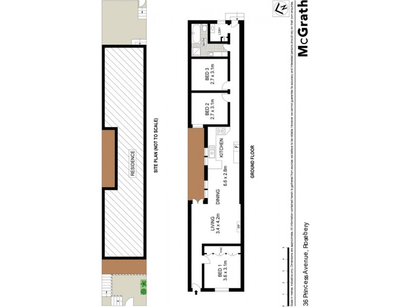 36 Princess Avenue, Rosebery NSW 2018 Floorplan