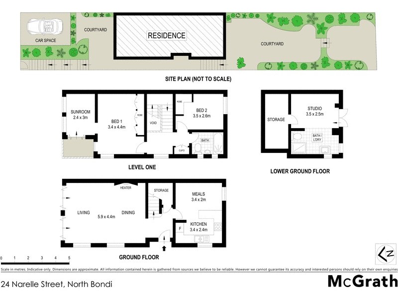 24 Narelle Street, North Bondi NSW 2026 Floorplan