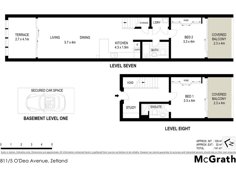 811/5 O’Dea Avenue, Zetland NSW 2017 Floorplan
