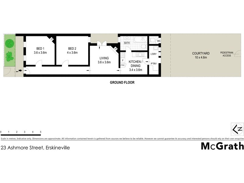 23 Ashmore Street, Erskineville NSW 2043 Floorplan