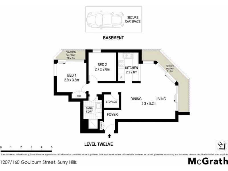 1207/160 Goulburn Street, Surry Hills NSW 2010 Floorplan