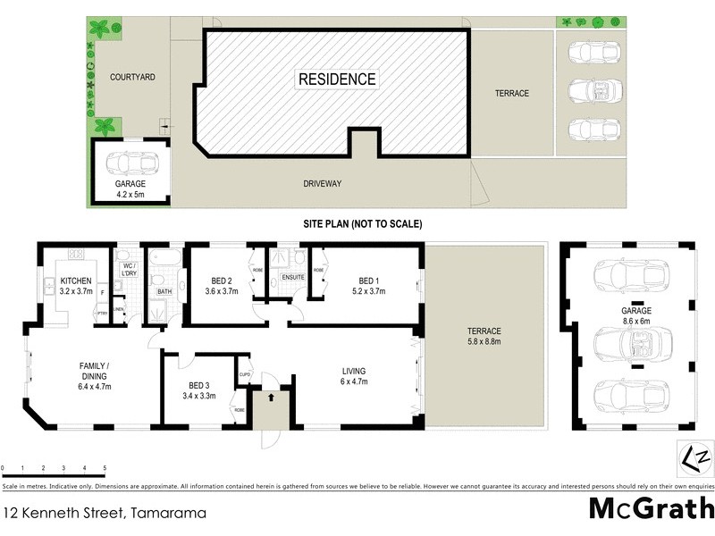 12 Kenneth Street, Tamarama NSW 2026 Floorplan