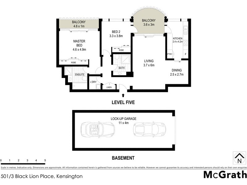 501/3 Black Lion Place, Kensington NSW 2033 Floorplan