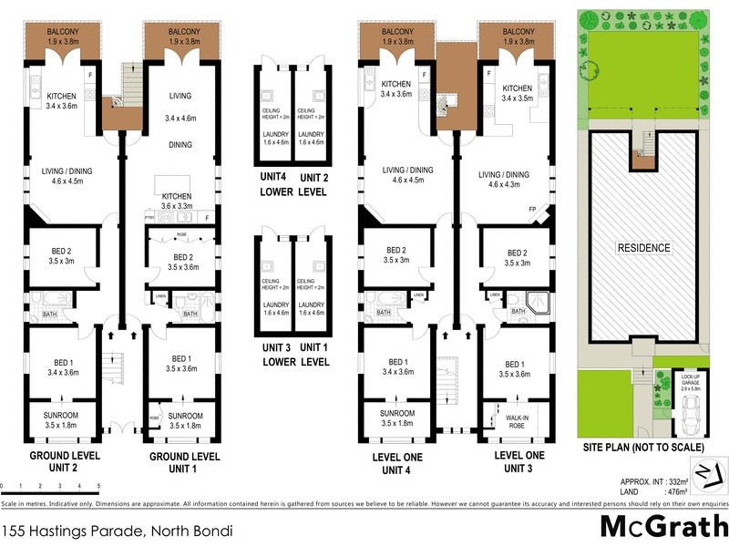 155 Hastings Parade, North Bondi NSW 2026 Floorplan